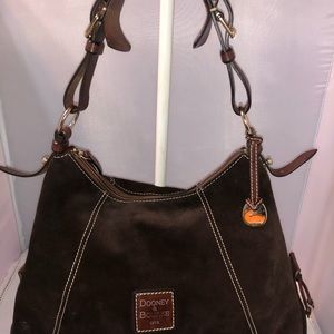 Dooney Bourke Dark Brown Suede Bag